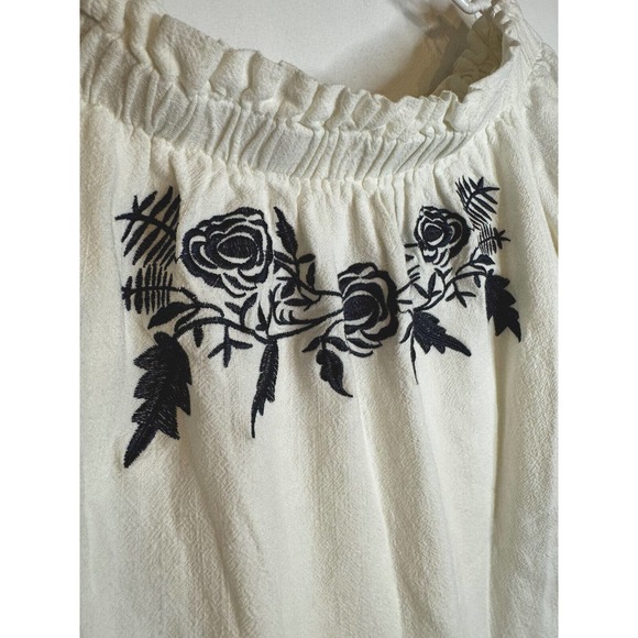 ALTAR'D STATE women's floral boho top oversized sleeves size small linen blend - Picture 7 of 7